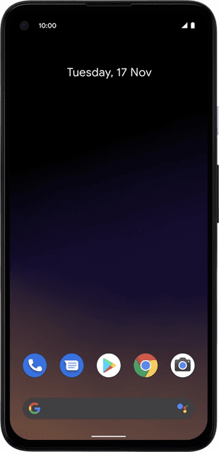 Google Pixel 4a 5G, prikaz naprave.