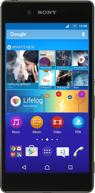 Sony Xperia Z3 Plus, prikaz naprave.