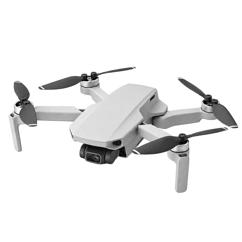 Kompakten siv dron z razprtimi kraki.